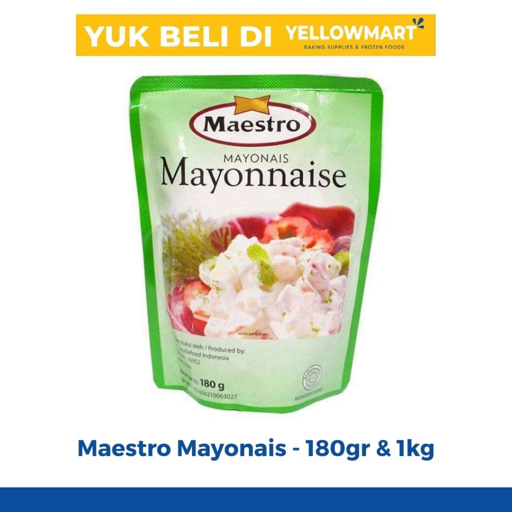 

MAESTRO - Saus Mayonais 1kg dan 180gr