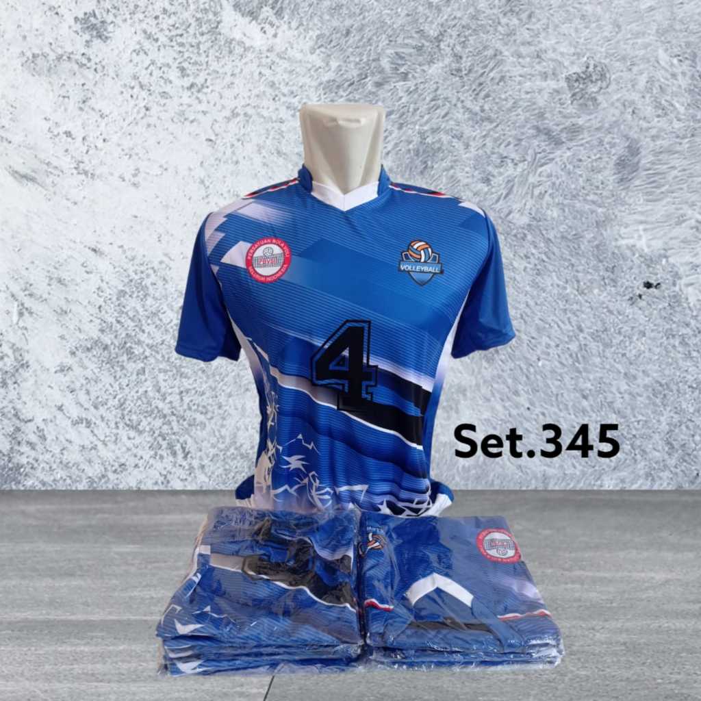 Kaos olahraga volly lusinan motip terbaru
