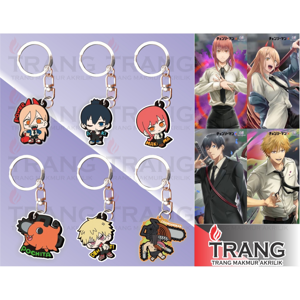 Gantungan Kunci Akrilik Chainsaw man / Keychain Acrylic Chainsaw man