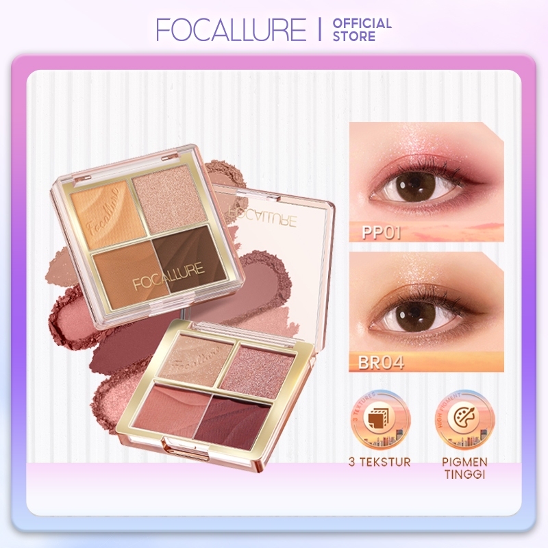 FOCALLURE 4 Pan Eyeshadow Palette FA314