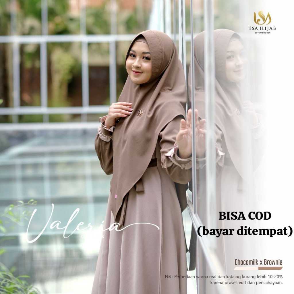 IsaHijab Valeria Dress Gamis Wanita Terbaru Original