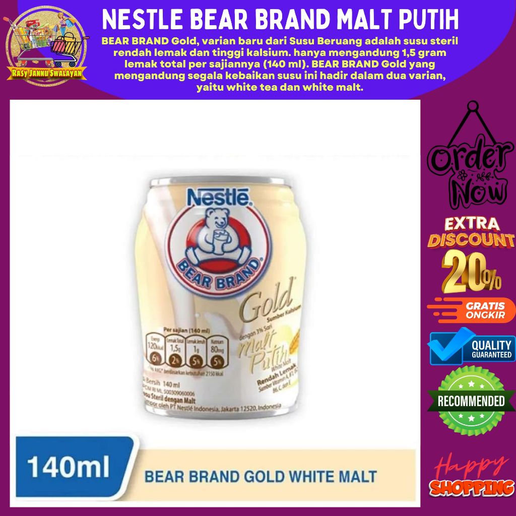 

Bear Brand Gold White Malt RTD 140ml