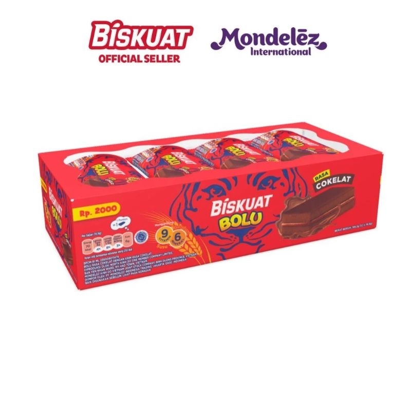 

Biskuat Bolu Coklat 12@ 16gr