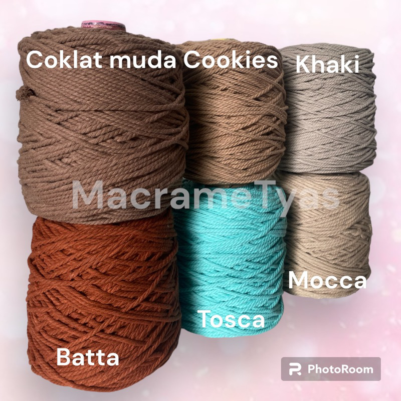 Tali Macrame - Benang Macrame warna