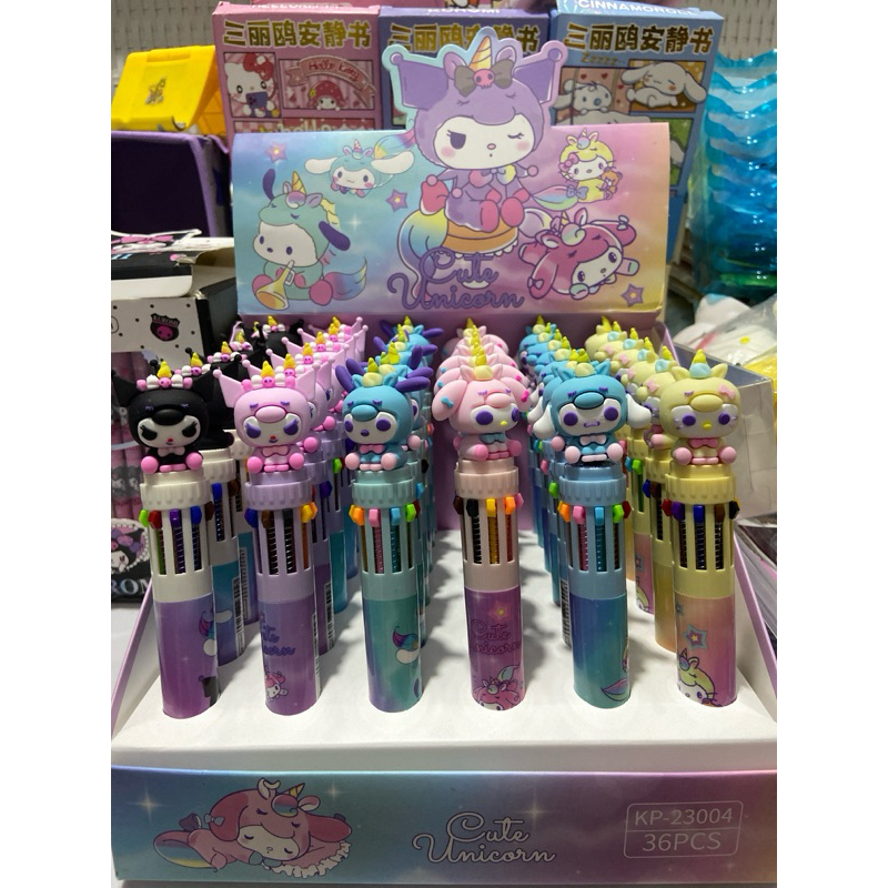 

Pulpen SANRIO 10warna Kostum Unicorn