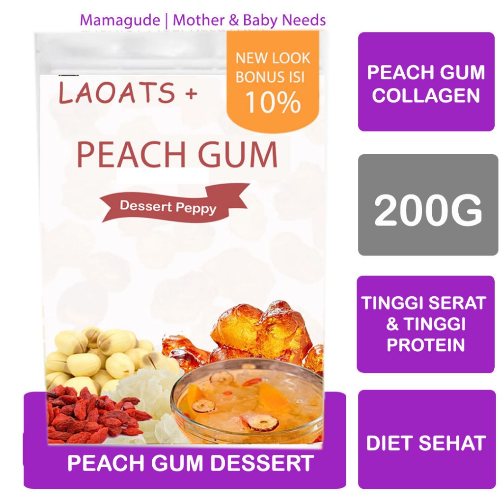 

Makanan China Halal Peach Gum Laoats (200g)