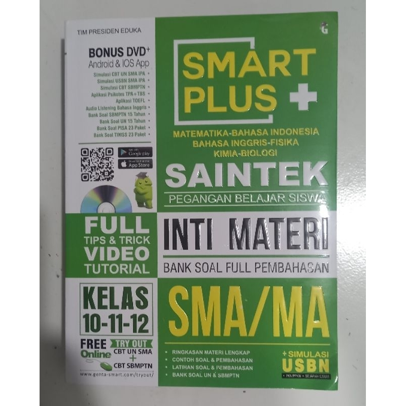 

SMART PLUS SAINTEK inti materi SMA/MA
