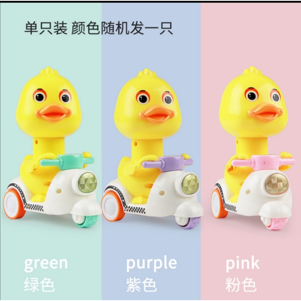 ( AIC ) Mainan Bebek berjalan / Bebek kepala berputar 360 Derajat / Bebek Motor Berjalan