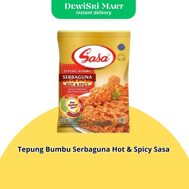 

Tepung Bumbu Serbaguna Hot & Spicy SASA - Dewi Sri Mart