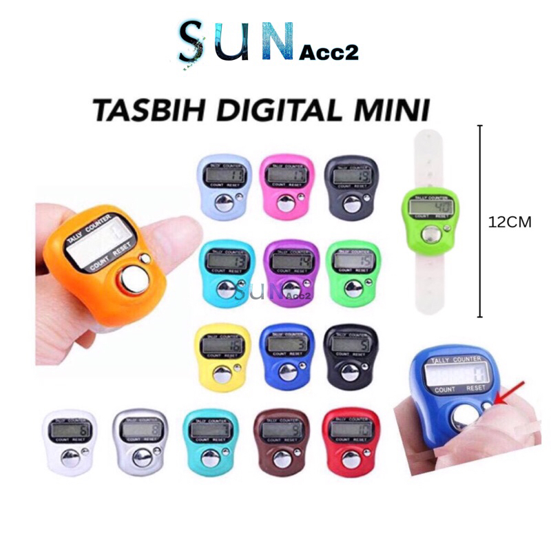 

(SUN) TASBIH DIGITAL / ALAT HITUNG DIGITAL MINI TALLY COUNTER / HAND COUNTER JARI NGAJI PENGHITUNG