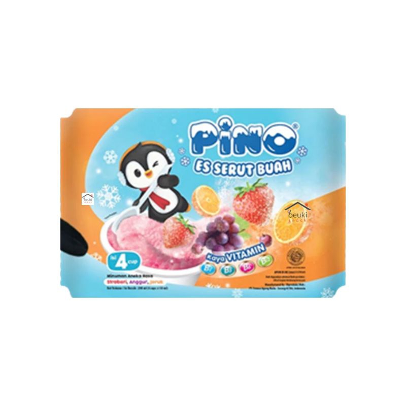 

Pino Es serut Buah variant rasa buah 1pack isi 4cup