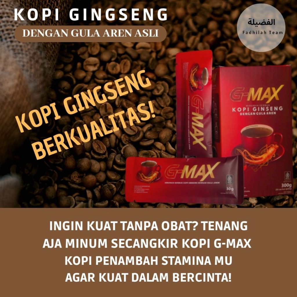 

Kopi G MAX Asli Kopi Pria Dewasa Penambah Stamina Kopi Kuat Tahan Lama