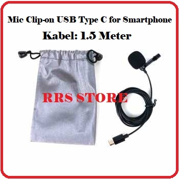 Mic hp Microphone Clip-on USB Type C for Smartphone - JH-042 MIK pembuatan konten-konten digital ber