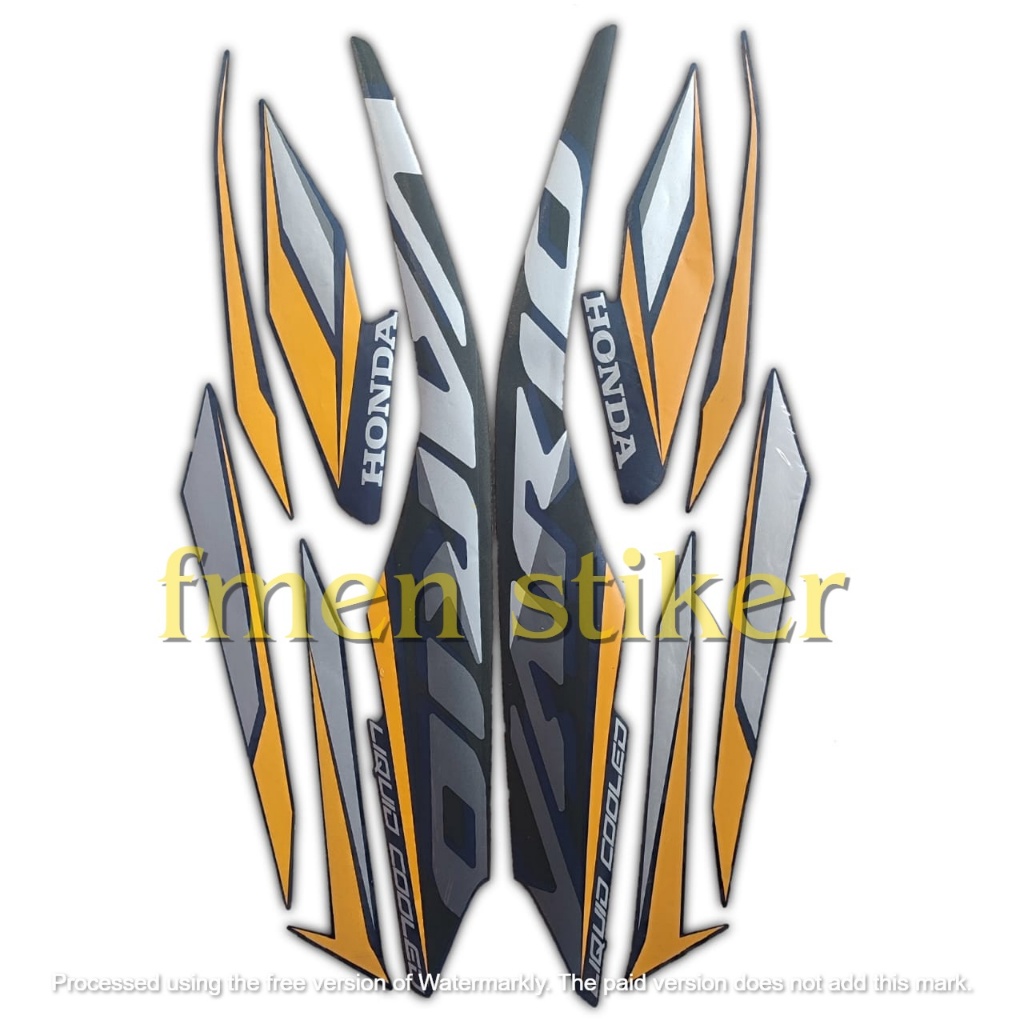 stiker lis motor honda vario 125 2021 iss biru doff
