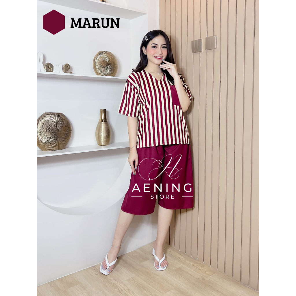 on set  baju salur stelan wanita dewasa terbaru cewek rumahan murah viral kekinian