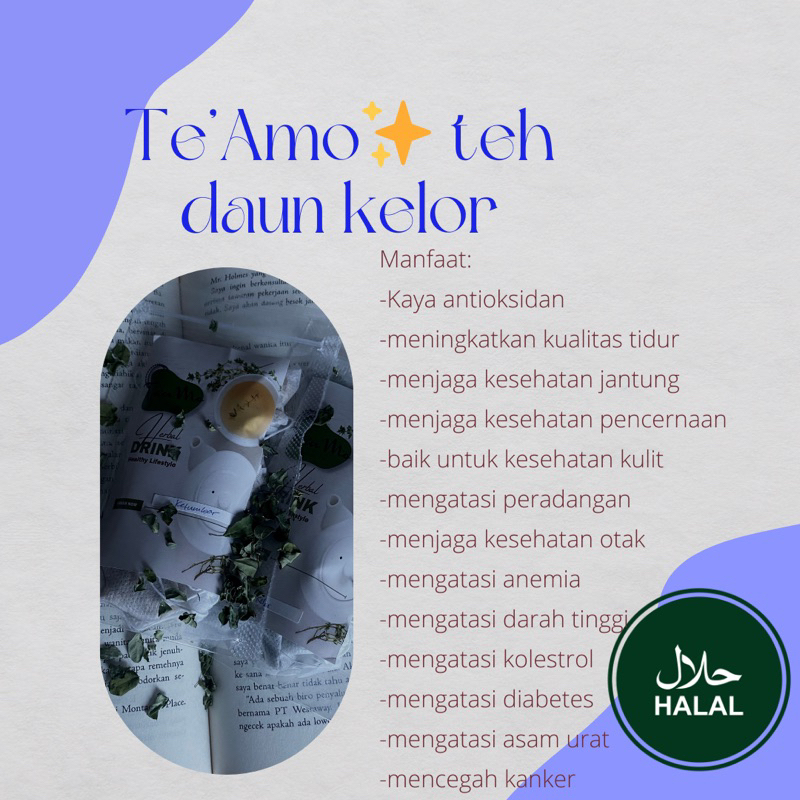 

Te’AmoHerbalTea✨TEHDAUNKELOR100%original