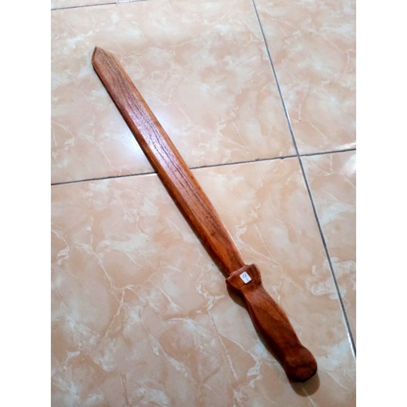 Pedang Kayu Panjang 60cm Peralatan Latihan Silat Beladiri IPSI - Pedang Kayu Miniatur