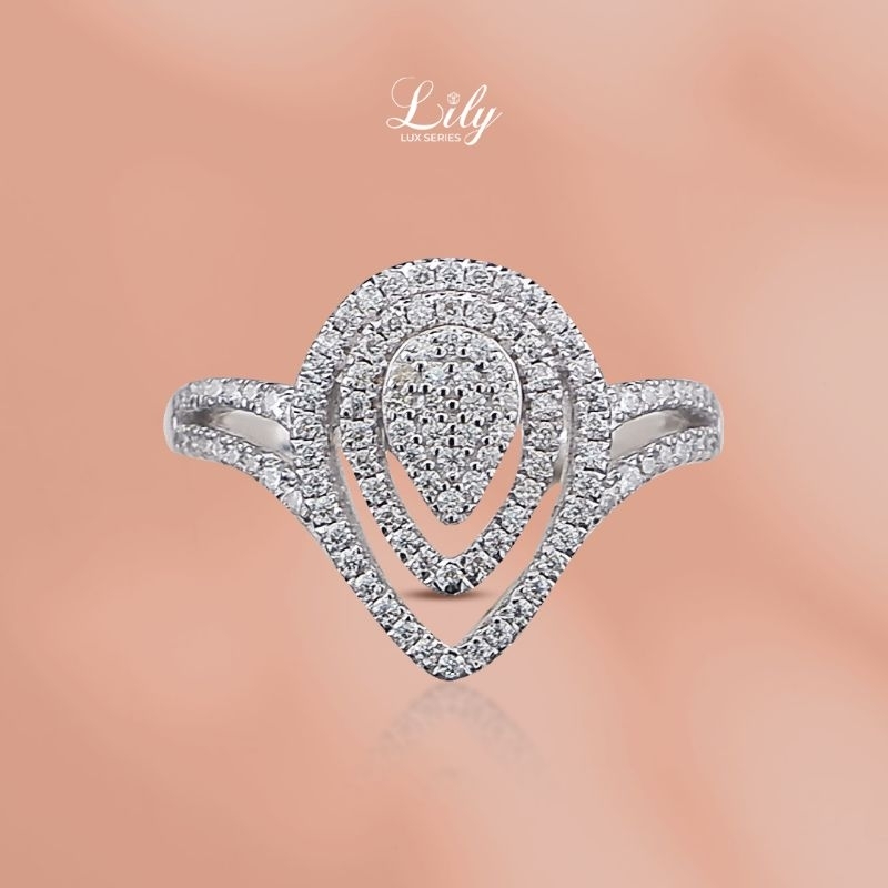 Selena Cincin Wanita SIlver S925 Moissanite