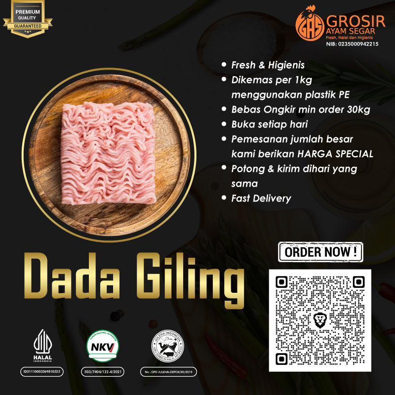 

Daging Dada Ayam Giling Frozen Promo 1kg