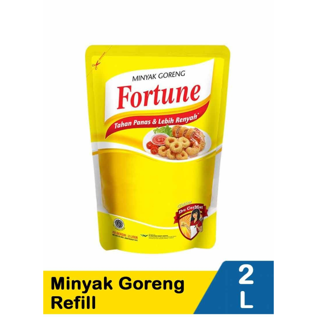 

Minyak Goreng FORTUNE 2 Liter Kemasan Refill - Promo Harga Murah Minyak Kelapa Sawit Pouch 2L