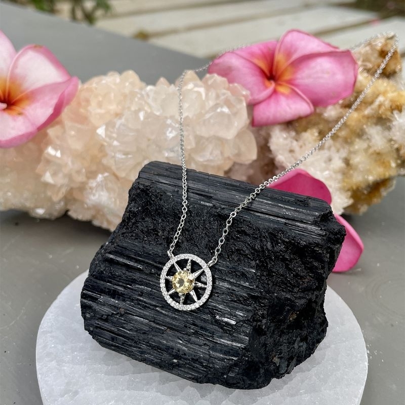 Kalung Citrine (Silver Plated)