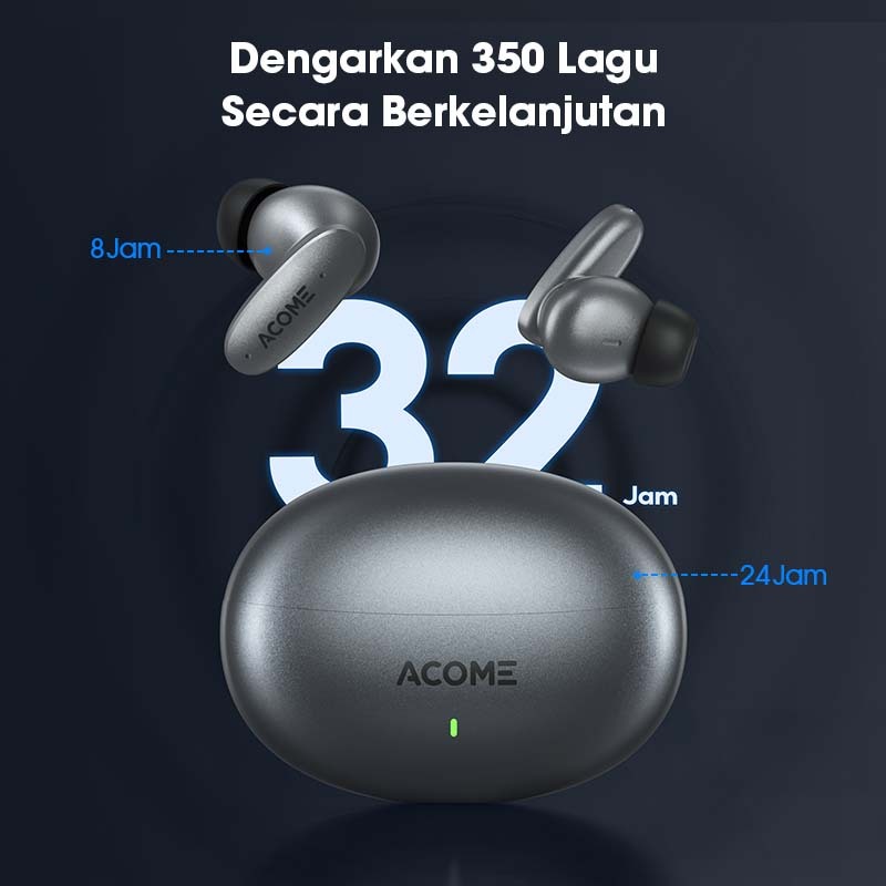 Terbaru Acome Tws Gaming Headset Wireless Earphone Bluetooth 5.3 Anti Delay Low Latency 60 Ms