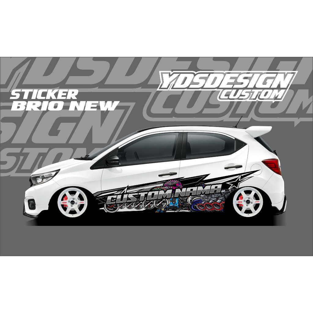 STICKER DECAL THAILOK BRIO,DAYSUN,JAZZ,YARIS / STIKER MOBIL BRIO NEW