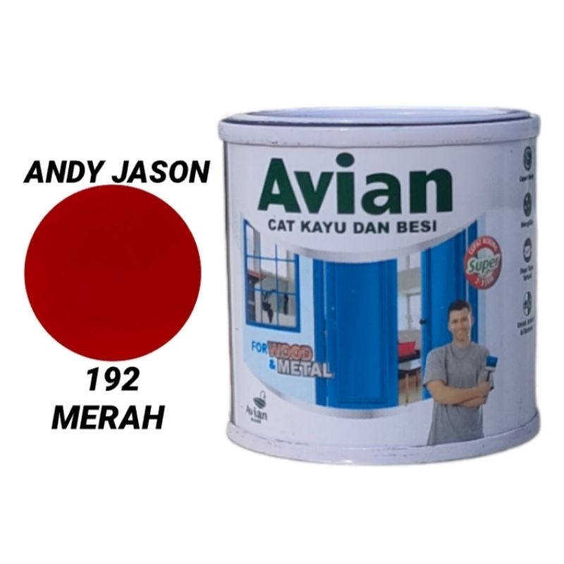 CAT MINYAK AVIAN / CAT KAYU & BESI / NO 192 MERAH KEMASAN 100CC