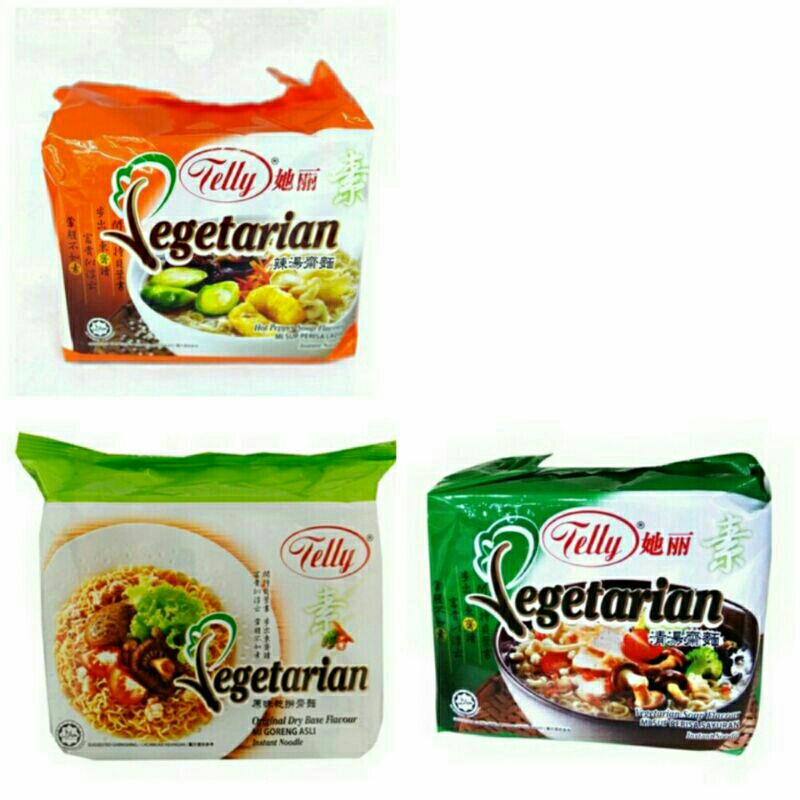 

Mie Instan Vegetarian TELLY isi 5