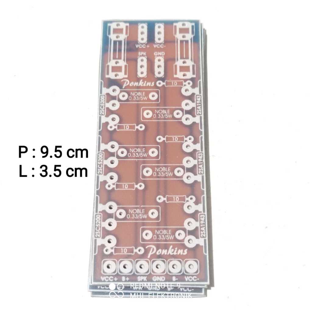 PCB FINAL TRANSISTOR TOSHIBA 3 SET FIBER FR4