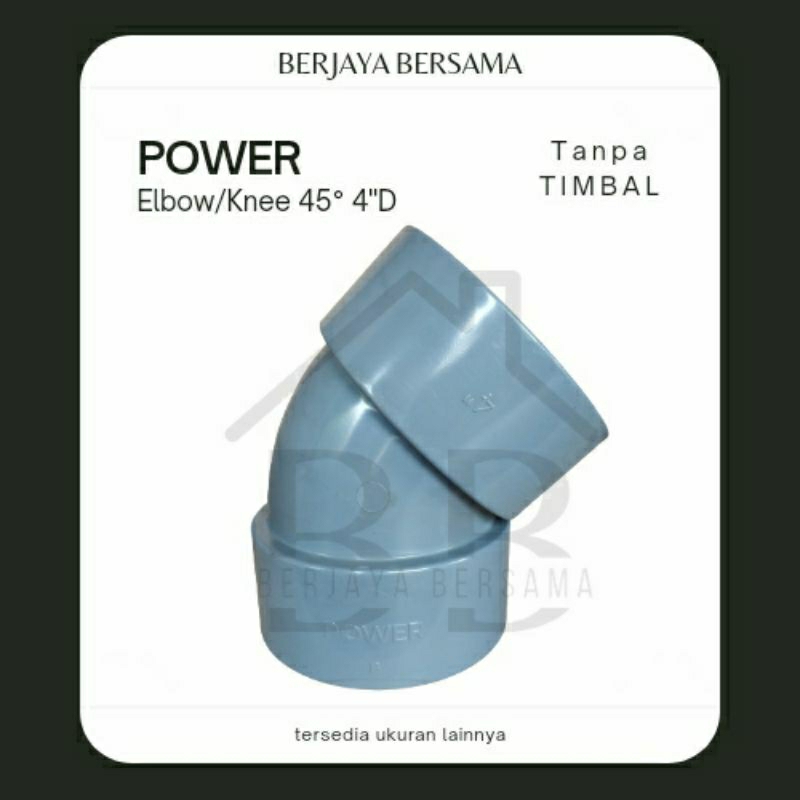 Elbow / Knee 45° 4" D Power