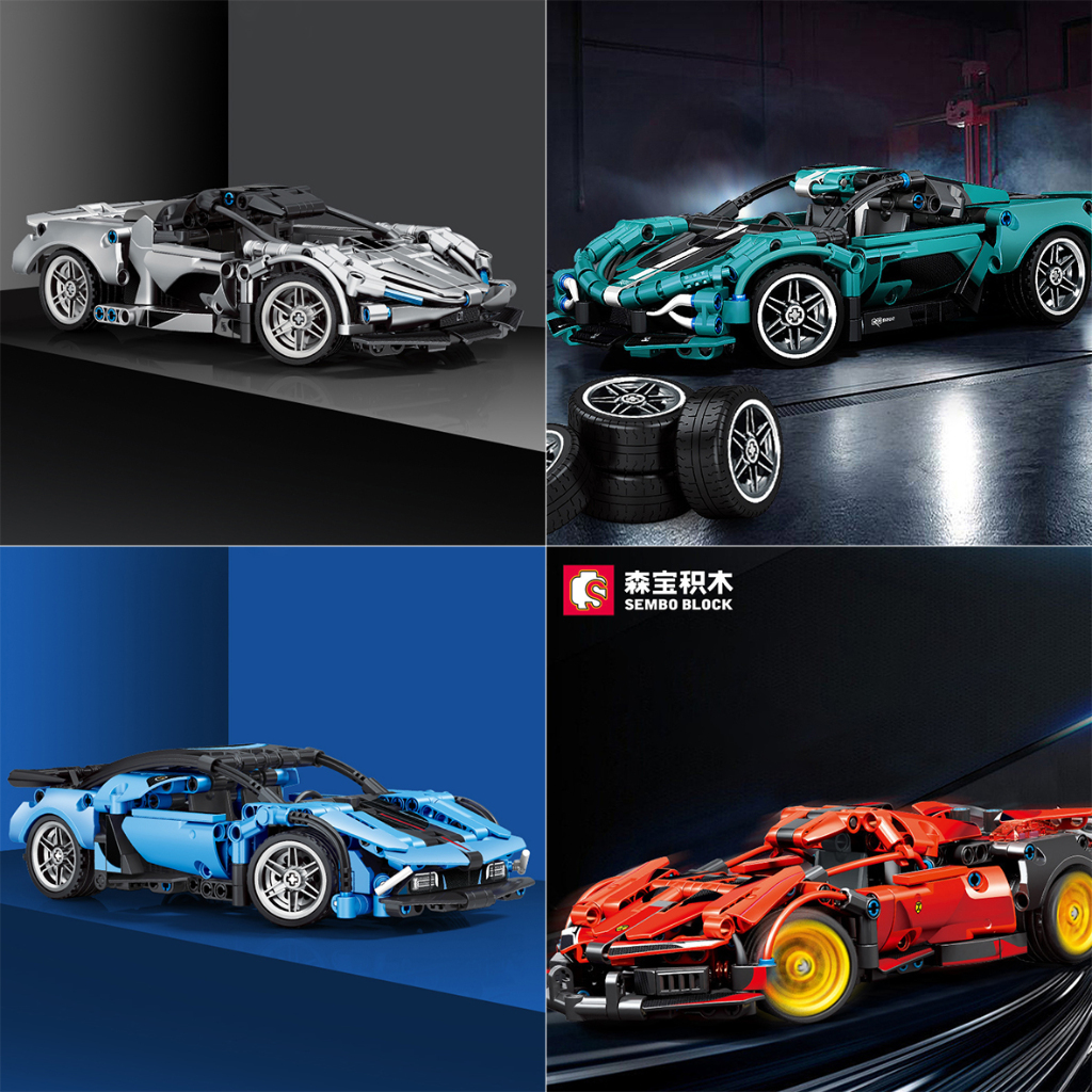 Brick Sembo Block Technic Car