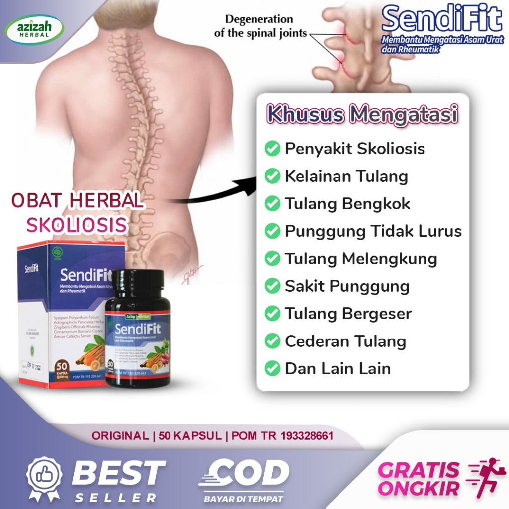 Obat Herbal Skoliosis Kelainan Tulang Belakang Melengkung Bengkok Tidak Lurus Bergeser Cedera Punggu
