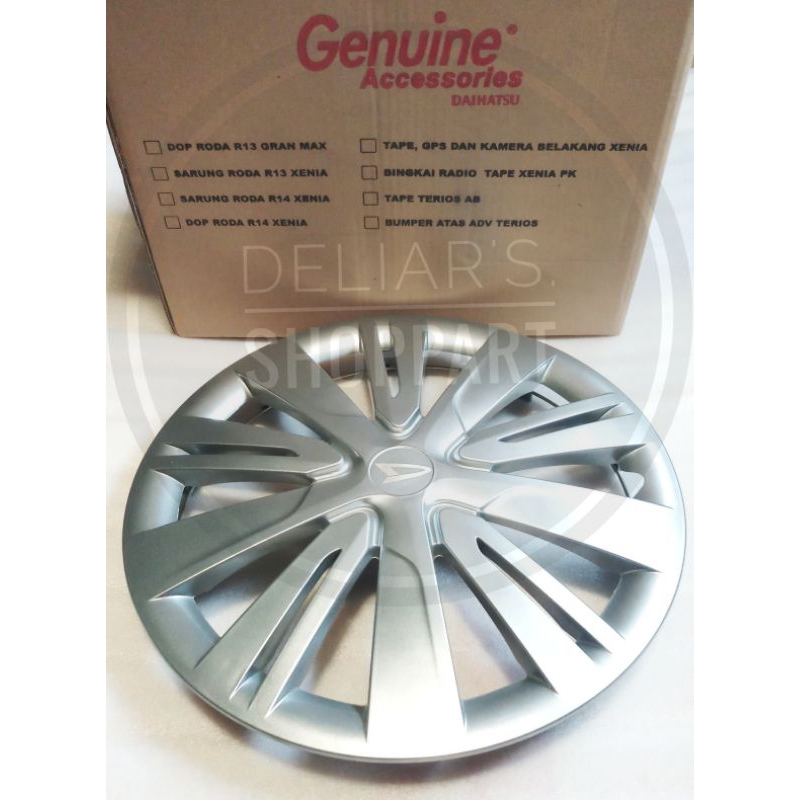 Dop/Dov/Dof Velg/Pelk Sigra Ring/R 14 Silver Original Daihatsu (1pcs/1buah)