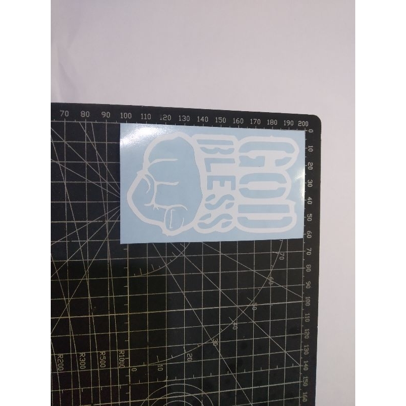 

cutting stiker godbless