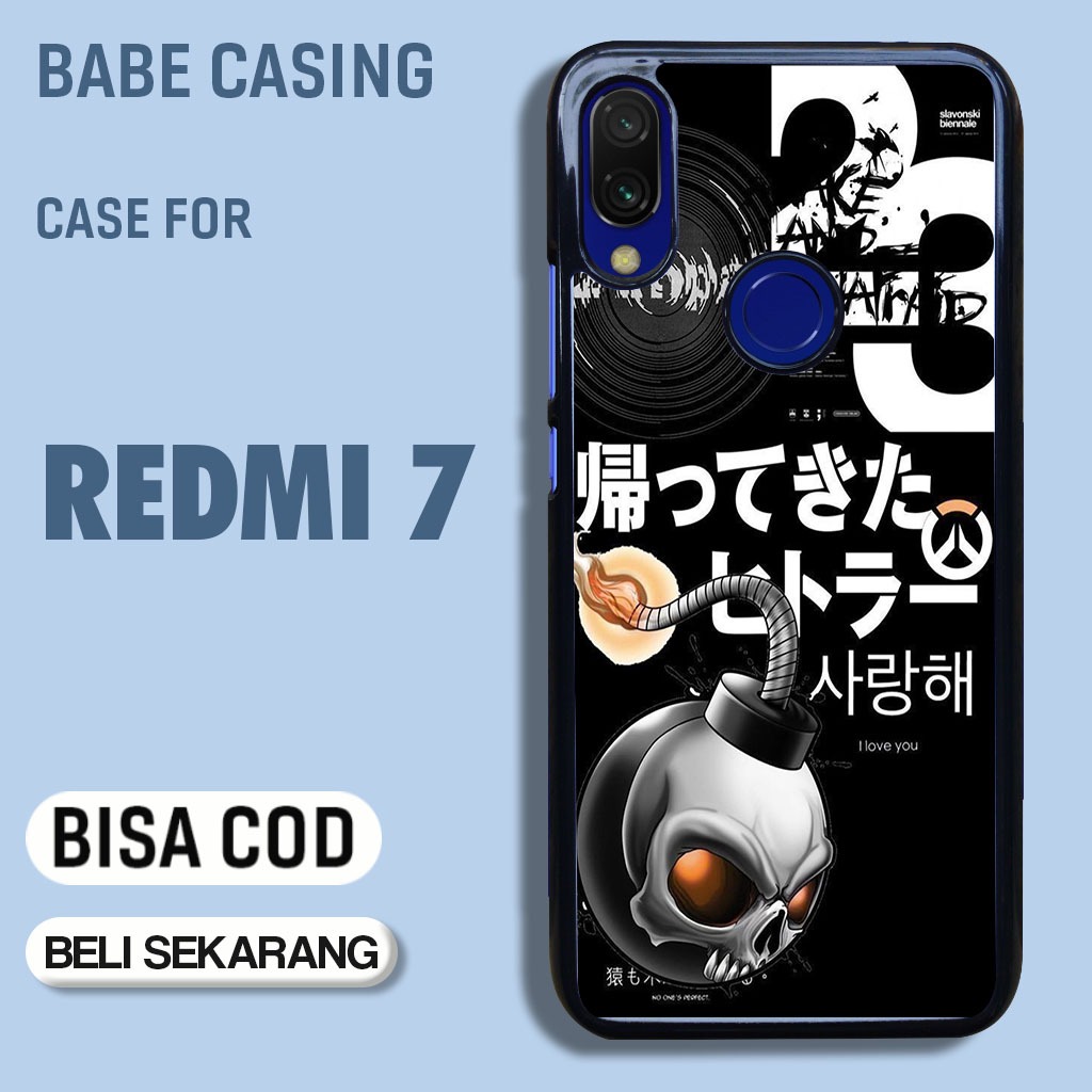case hp redmi 7 terbaru motif aesthetic abstrak estetik gaming gamer cowok keren lucu casing hp cewe
