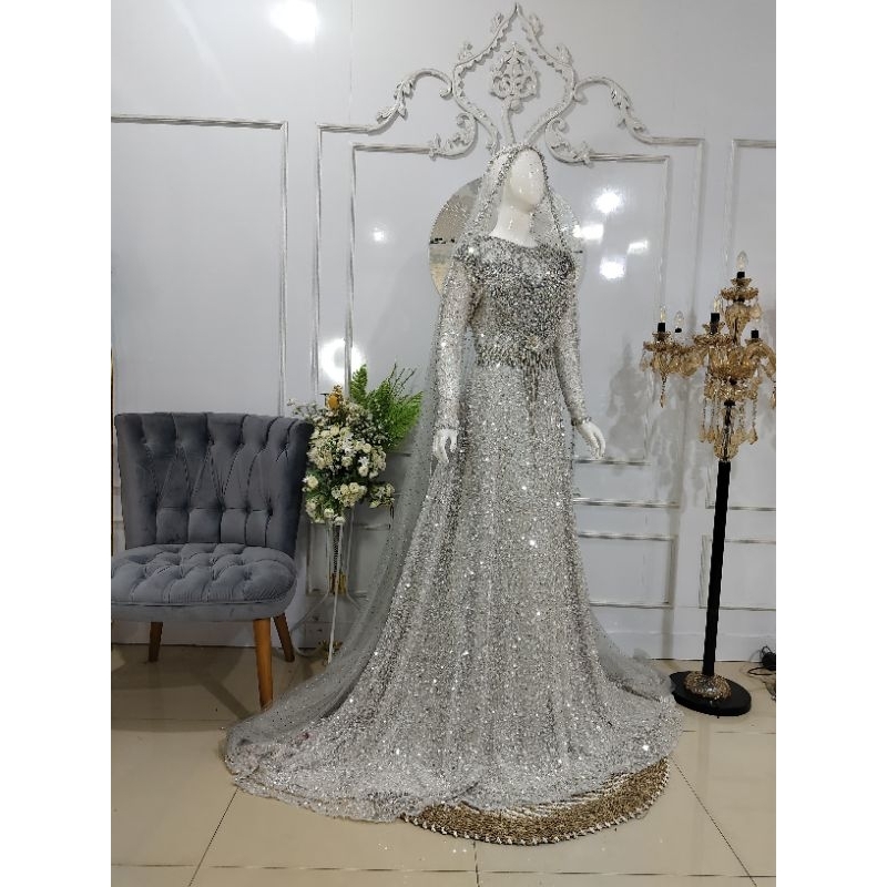 gaun pengantin syar'i