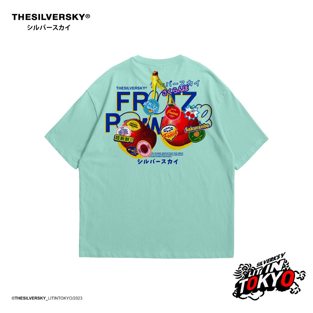 Thesilversky Cherry Japan Frutz Aqua Classic T-shirt