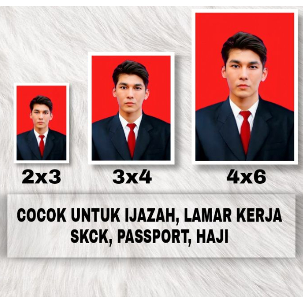 

Cetak Pas Foto Anti Luntur Ukuran 2x3, 3x4, 4x6 Untuk Ijazah Visa CV SKCK Buku Nikah