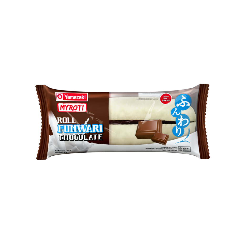 

YAMAZAKI MYROTI Roti Funwari Roll Cokelat