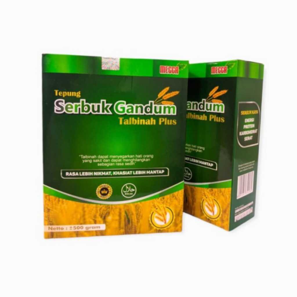 Serbuk Gandum Mecca 500gr | Tepung Gandum Talbinah Mecca | Herbal Obat Lambung | Gandum Obat Sakit M