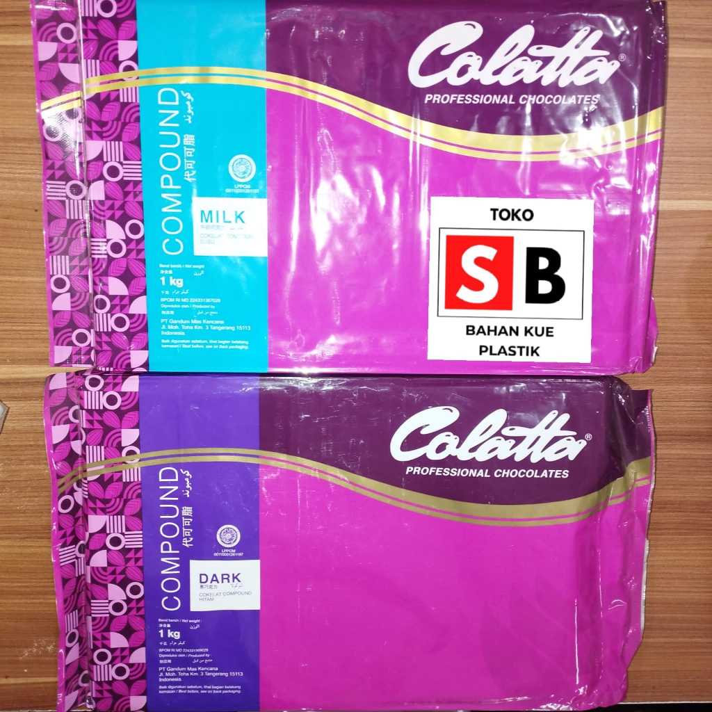 

COLATTA MILK DAN DARK CHOCOLATE COMPOUND COKLAT BLOK SUSU 1 KG MURAH