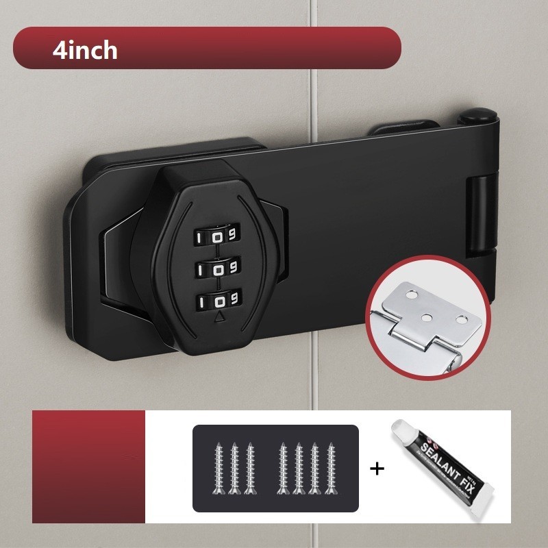 4inch Kunci Gembok Pintu Kunci Kombinasi 3 Digit Kunci Loker Password
