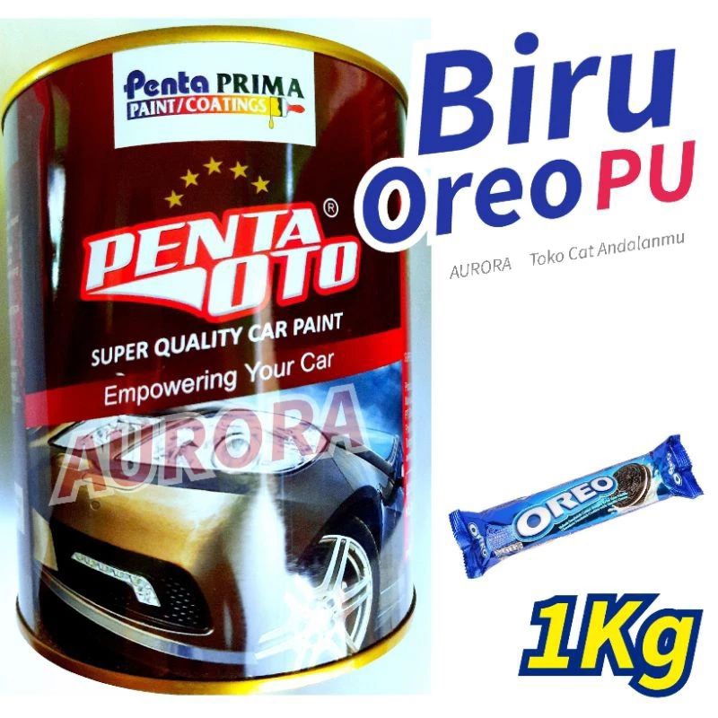 Cat Biru Oreo Blue PU Penta Oto 1kg 1kilo
