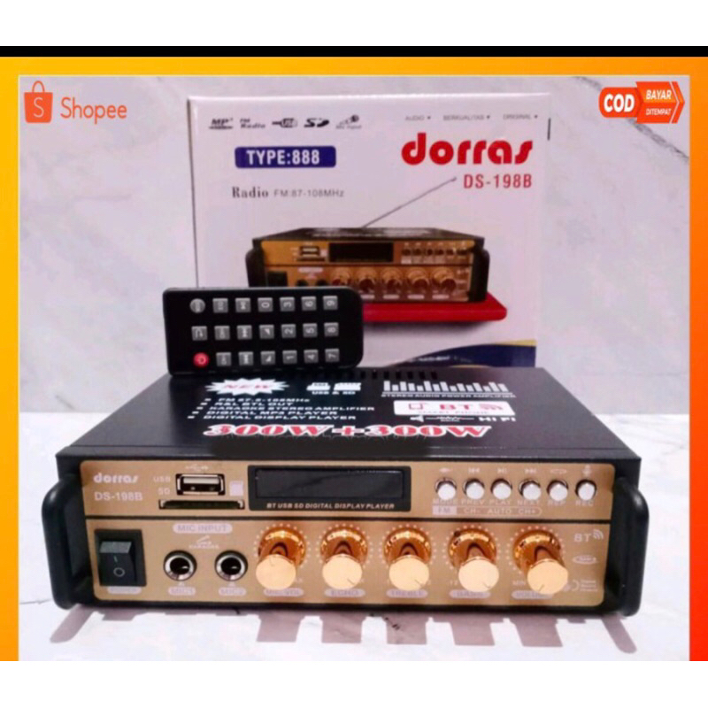 Power amplifier bluetooth dorras karaoke DS 198B