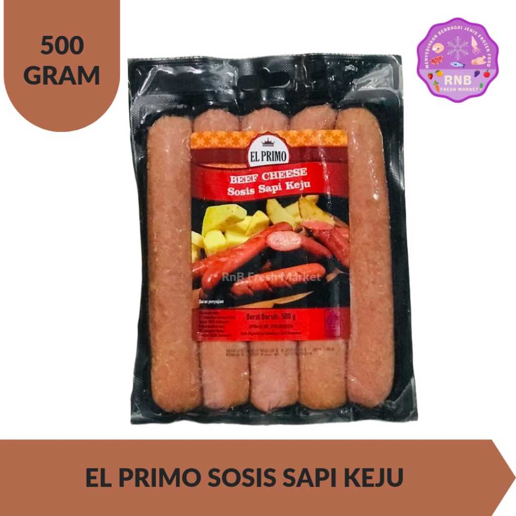 

El Primo Sosis Sapi Keju 500 Gram