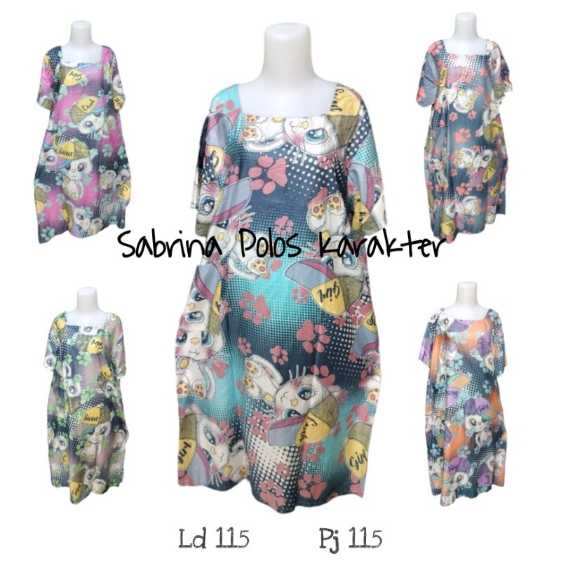 Sabrina Polos Karakter | Daster Kekinian | Daster Sabrina | Daster Karakter