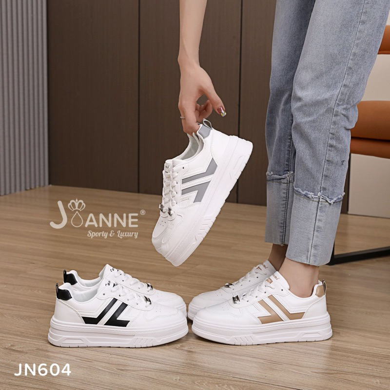 JOANNE CASUAL LEATHER SPORT SNEAKERS SHOES