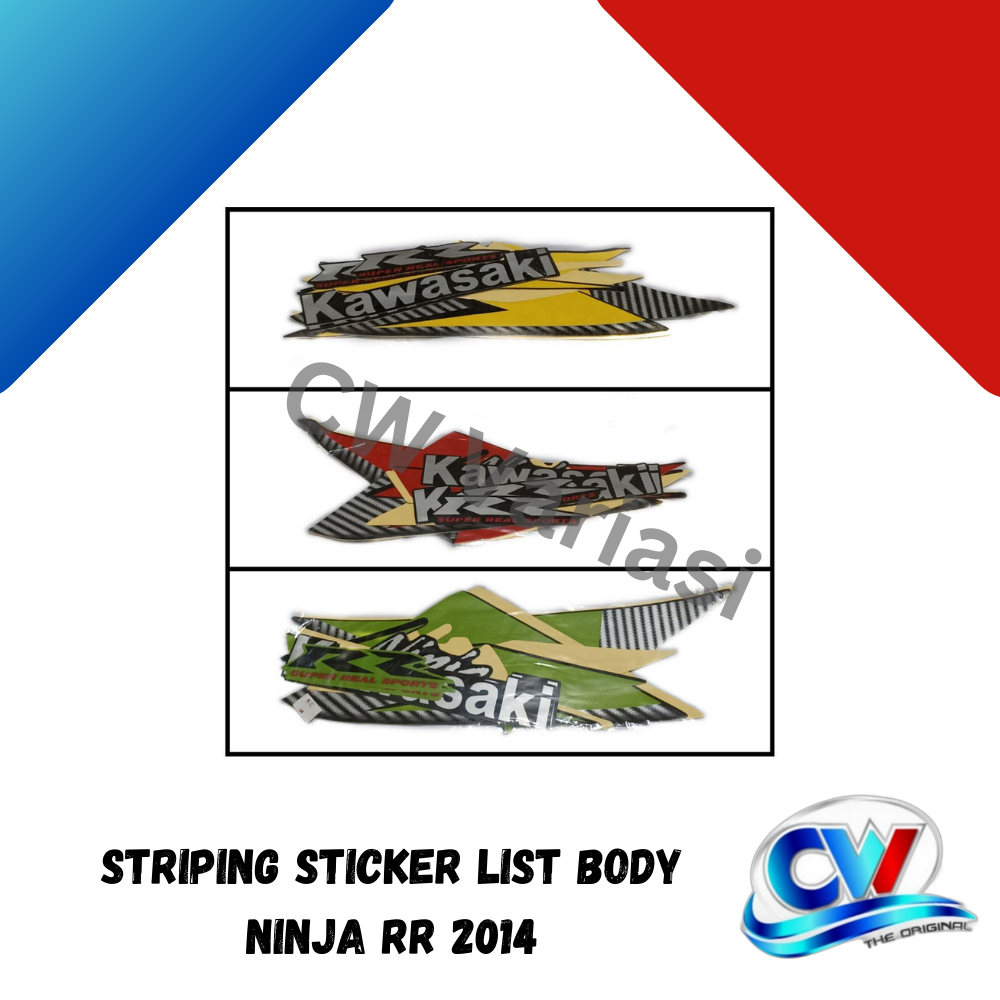 Striping Sticker LIst Body NInja RR 2014