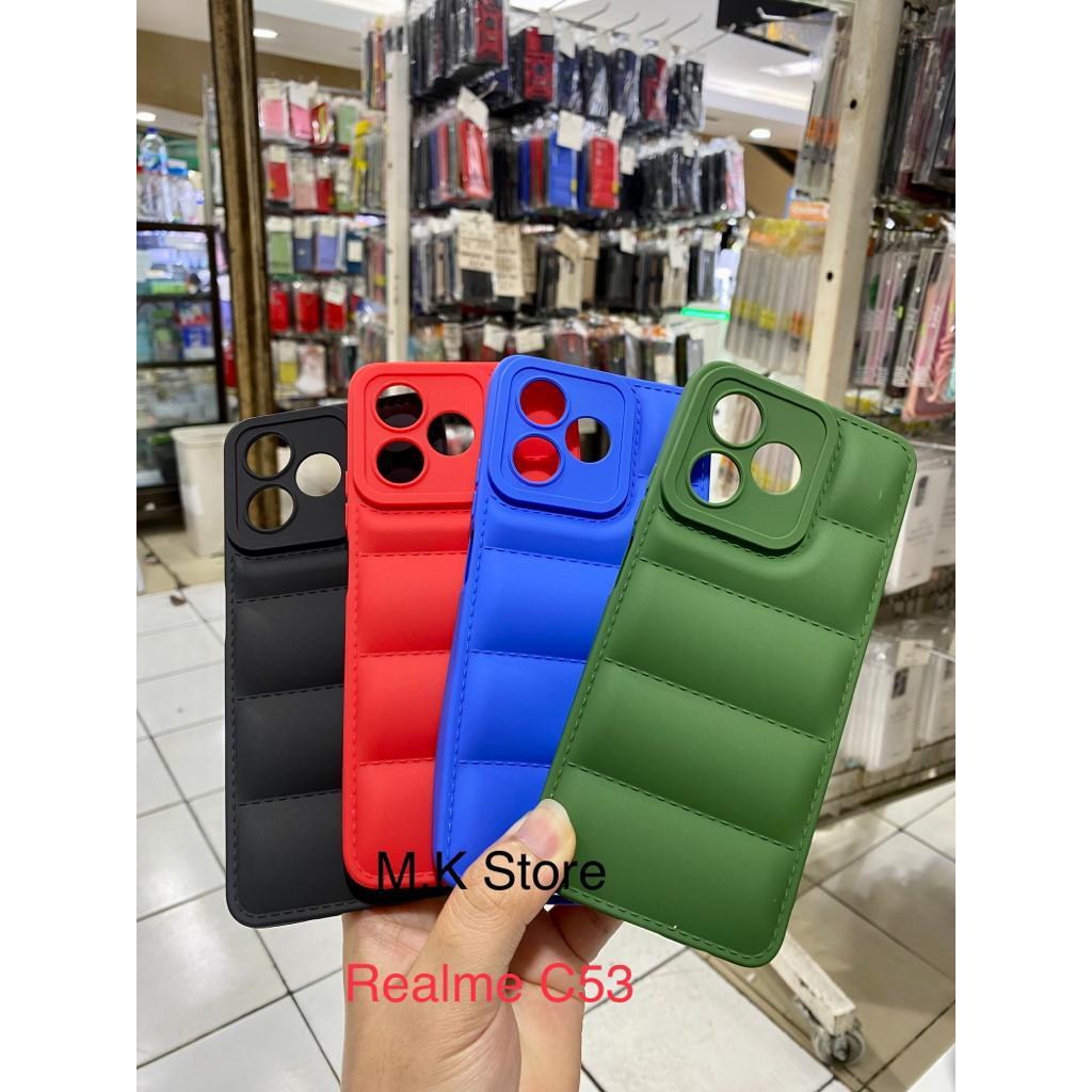 CASE BANTAL Design Jaket 3D Realme 11 4G / Realme C53 Puff Case ShockProof SoftCase Premium New